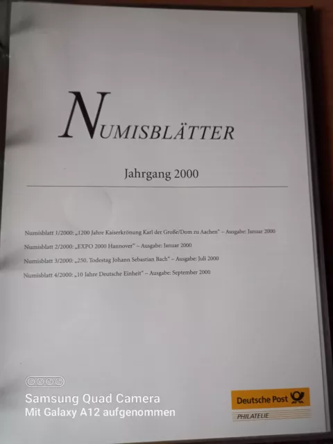 Numisblatt 1/2000  bis 4/2000 mit 10 DM Silber komplett