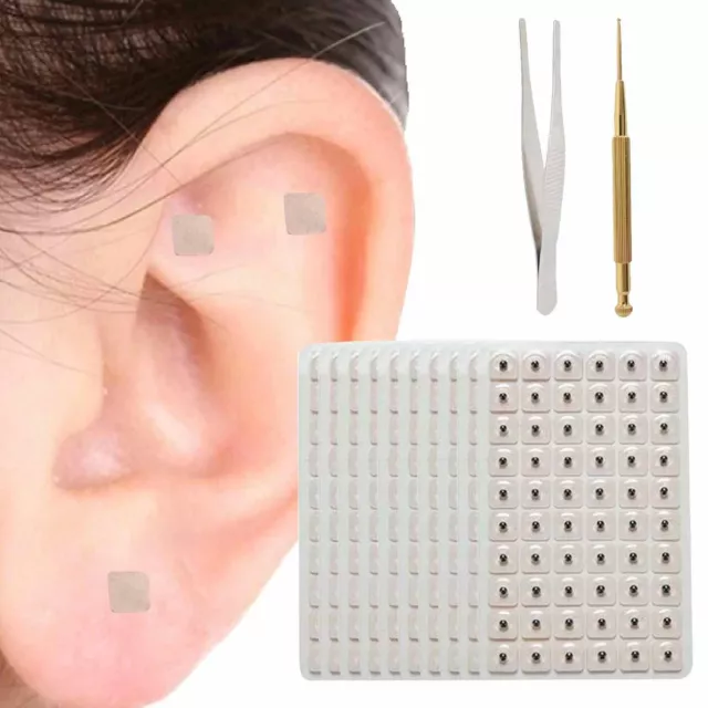 600pcs Relaxation Ears Stickers Therapy Needle Patch Auricular Auriculotherap