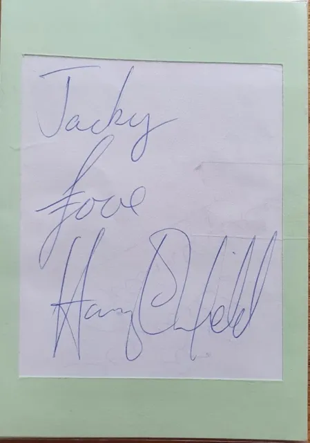 HARRY ENFIELD Comedian Signature Autograph on 6"x4" card