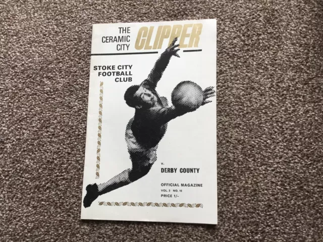 Stoke City v Derby County programme 26-DECEMBER-1969