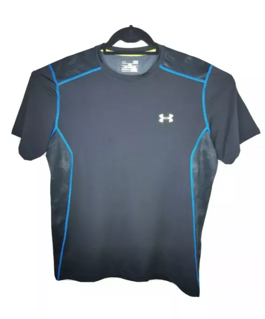 Under Armour 'Heat Gear' Mens Shirt Fitted Size: L Color Black, *Free Post*