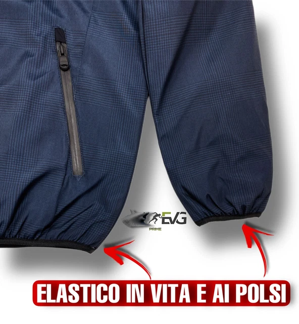 Giubbotto Uomo Invernale Giubbino Pesante Quadri Cappuccio Giacca Imbottito Cald 8