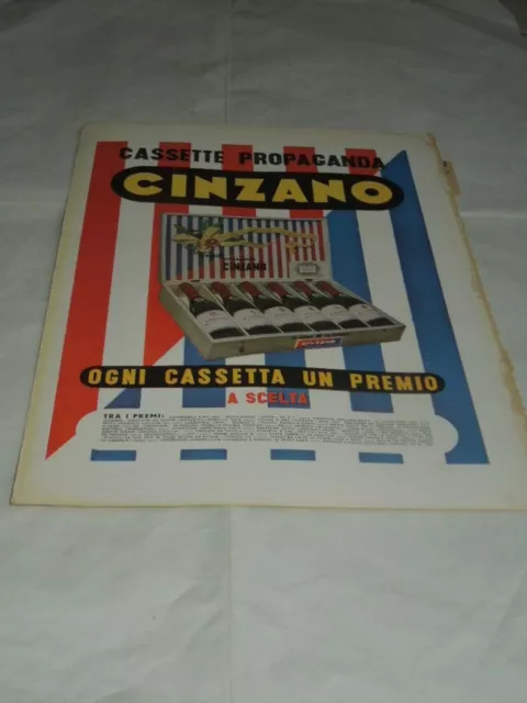 Pubblicita' Vintage Anni '50-Liquori"Cinzano"Cassette Propaganda Cinzano
