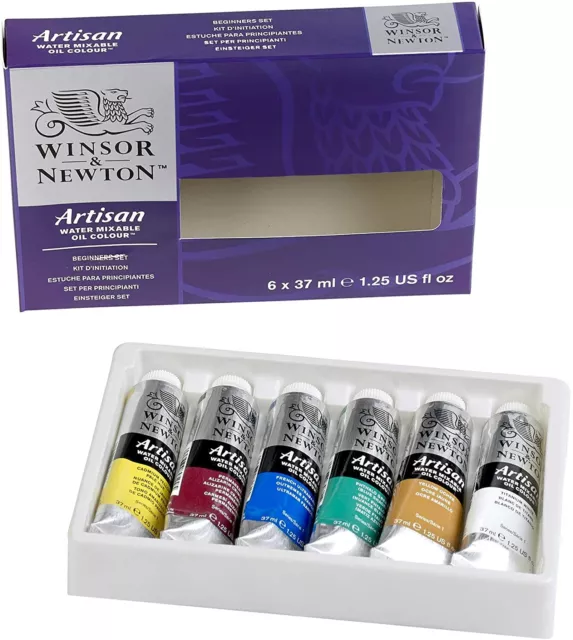 Winsor & Newton Water Mischbar Oil Colour Artisan 1590267 - Set 6 x 37 ML