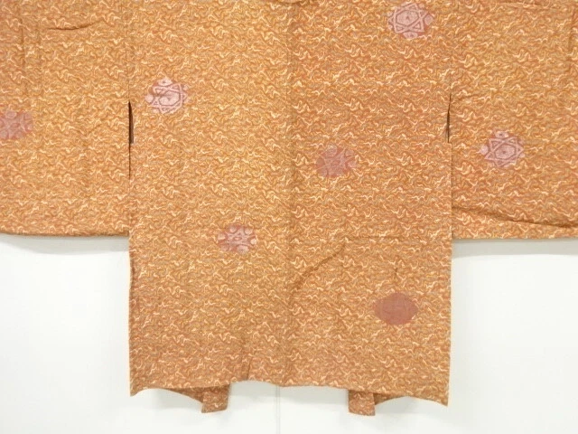 6468032: Japanese Kimono / Antique Haori / Taisho Roman Style / Woven Abstract P