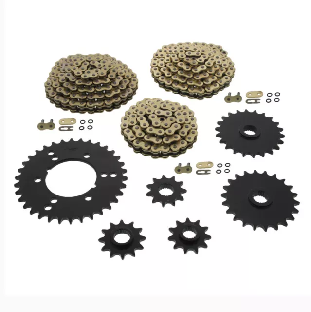 90-1991 Polaris Trail Boss 350 350L 4X4 Gold O-Ring Chain & Sprocket 64L,70L,84L