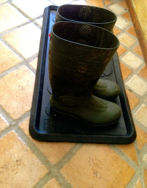 Ablage für Schuhe+Stiefel, Schuhablage, Stiefelschale Schmutz Schale, Schuhregal