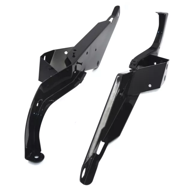 Black Heavy Duty Front Batwing Fairing Support Brackets For Harley Touring 93-13