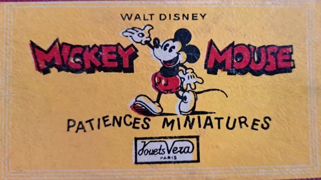 Jouets Vera Paris 2 Jeux de Patience Puzzle bois Mickey et
