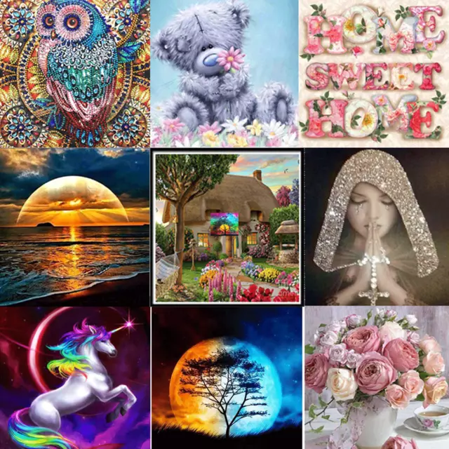 5D Full Drills Diamond Painting Embroidery Art Decor Cross Stitch Kits DIY Gifts