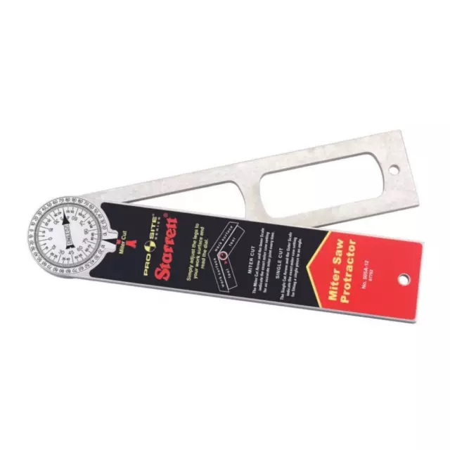 Prosite Miter Protractor Angle Finder with Two Laser Engraved Scales - Ideal for