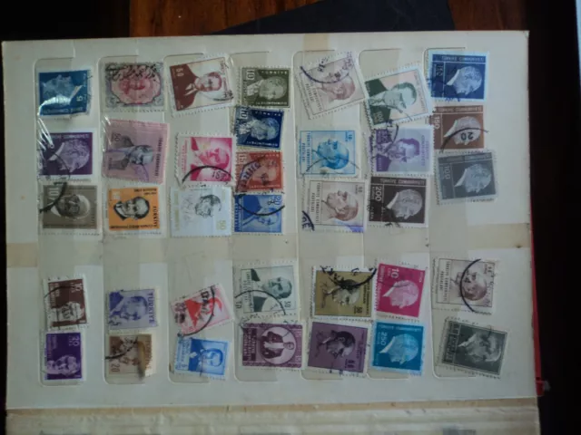 bulk lot of 139 used stamp Turkey - all stamps different