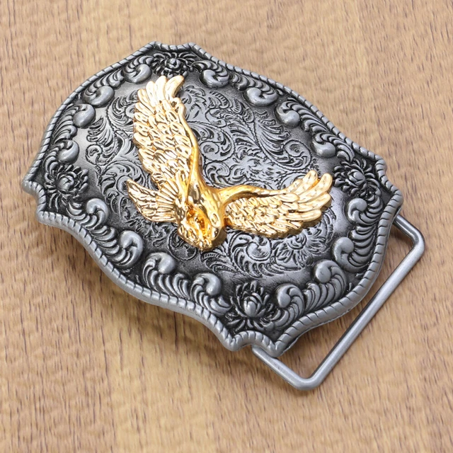 Fibbia cintura aquila d'oro cornice fatta a mano fibbia cintura (piedi d'aquila
