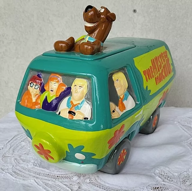 Scooby Doo Mystery Machine Cookie Jar Cartoon Network 1999 Vintage TreasureCraft