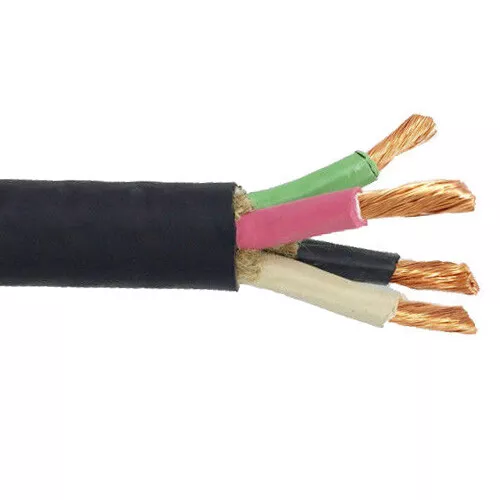 250' 16/4 SOOW Portable Power Cable Flexible CPE Jacket Black 600V