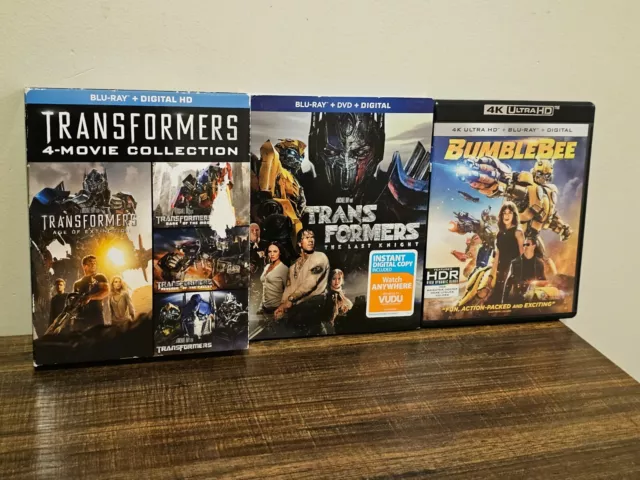 TRANSFORMERS 5-MOVIE COLLECTION (Blu-Ray) + Bumblebee (4K Ultra HD ...