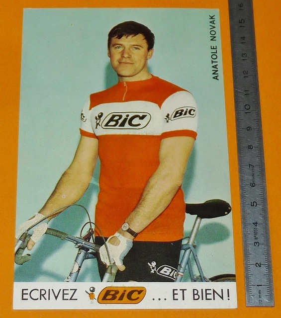 Publicité BIC Cyclisme – Charlie Grosskost, Coureur Alsacien Du Tour De France
