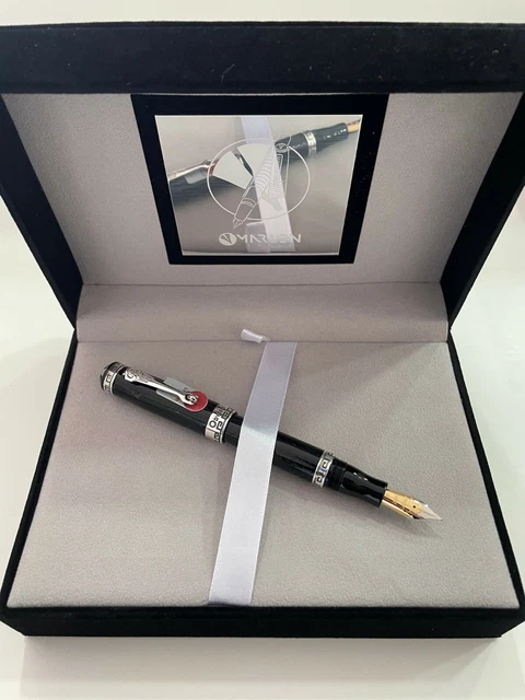Marlen Odyseus | Italian Fountain Pen | Italian (engraved) Resin, Silver | NEW!