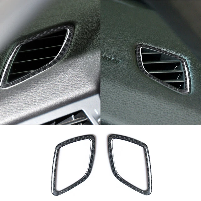 2Pcs For BMW Z4 E89 2009-2016 Carbon Fiber Interior Defogger Vent Cover Trim