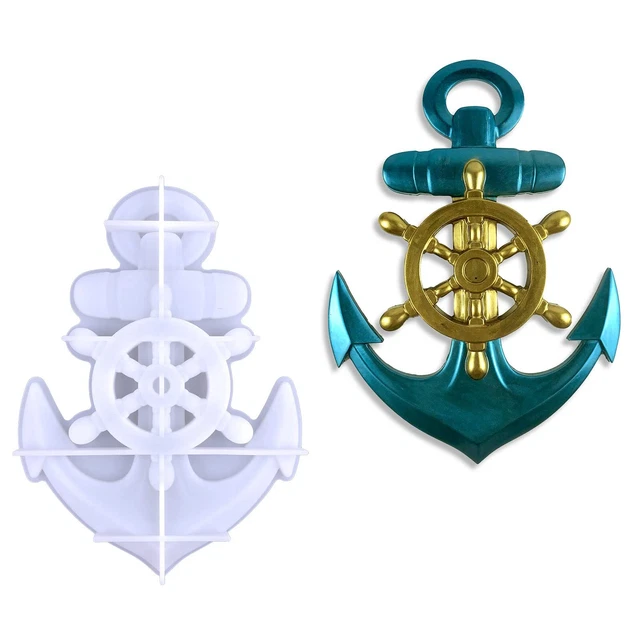 Resin Molds with Rudder for Wall Hanging Decor DIY Craft Christmas Gifts