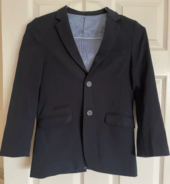 Giacca blazer ragazzo Marks & Spencer, età 10, blu navy, foderata giacca tuta formale intelligente