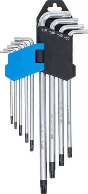 Bgs Winkelschlüssel-Satz Extra Lang T-Profil Für Torx Mit Bohrung T10-T50 9-Tlg. 3