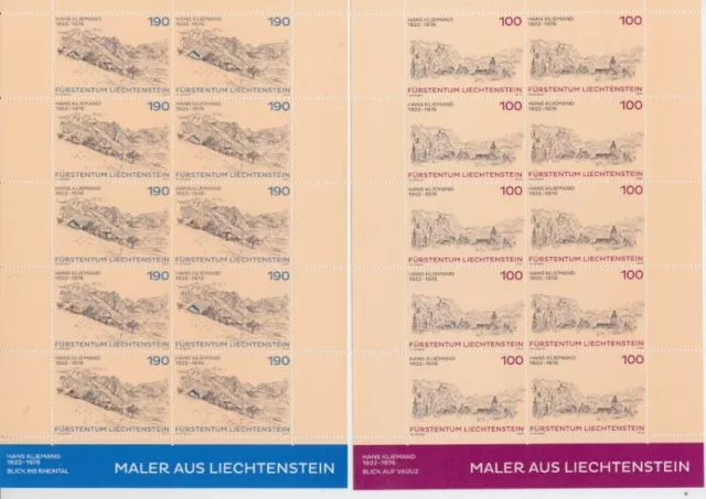 D.Liechtenstein 1669 - 70 Art Sheetlet Set (MNH)