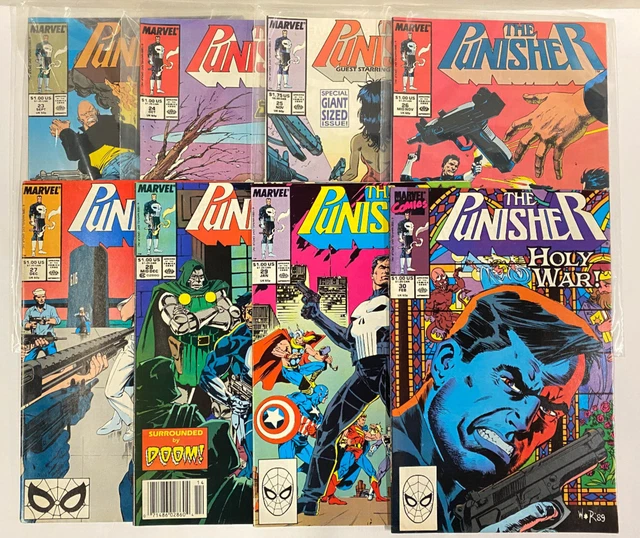 Lot of 8 Comics - The Punisher #23-30 - 1989-90 Marvel Direct - FN/VF!