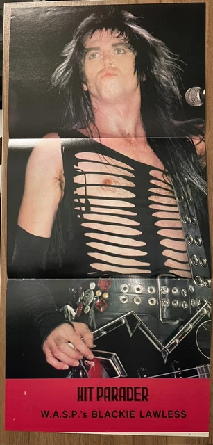 BLACKIE LAWLESS WASP DISPLAY 8" STANDEE Figure Statue Cutout W.A.S.P ...