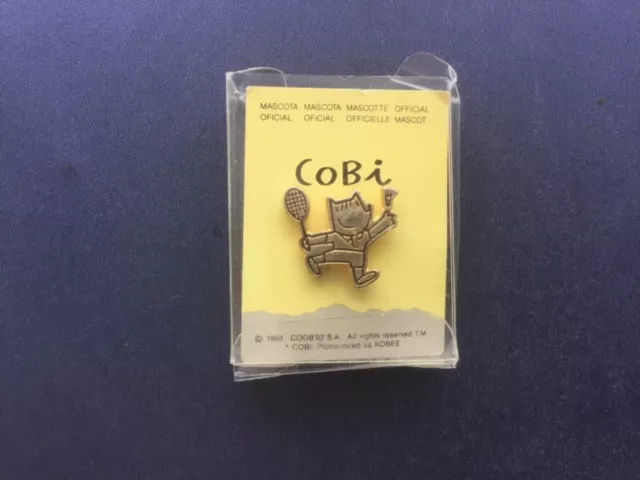 Olympic pin badge.Cobi 1988 Barcelona