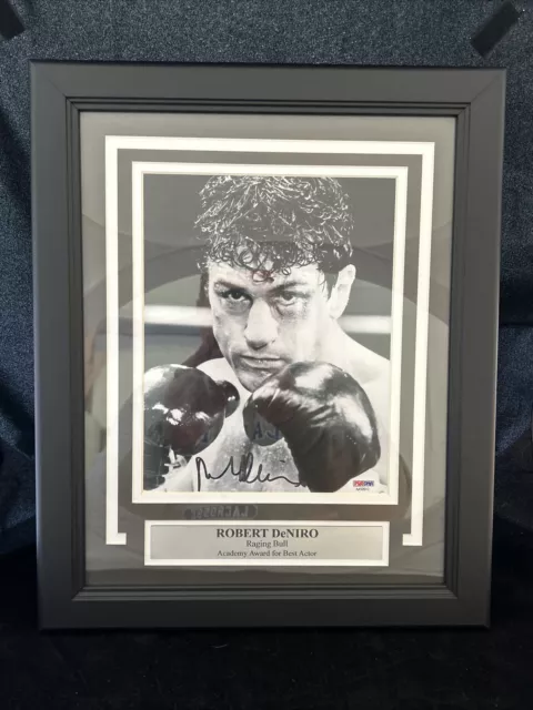 Robert De Niro Raging Bull deniro Signed Framed 8x10 Photo PSA/DNA COA Auto