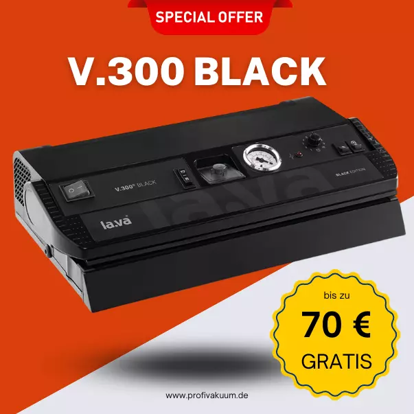 LaVa V.300 BLACK Vakuumiergerät Vakuumierer - Deutsche Qualität mit Top Technik!