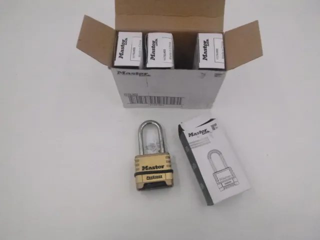 4 Pack Master Lock Pro Series 1175SS Combo Padlock LS ML-1175LHSS