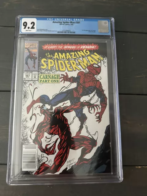 Amazing Spider-Man #361 Newsstand 1st Print CGC 9.2 1992  1st Appearance Carnage