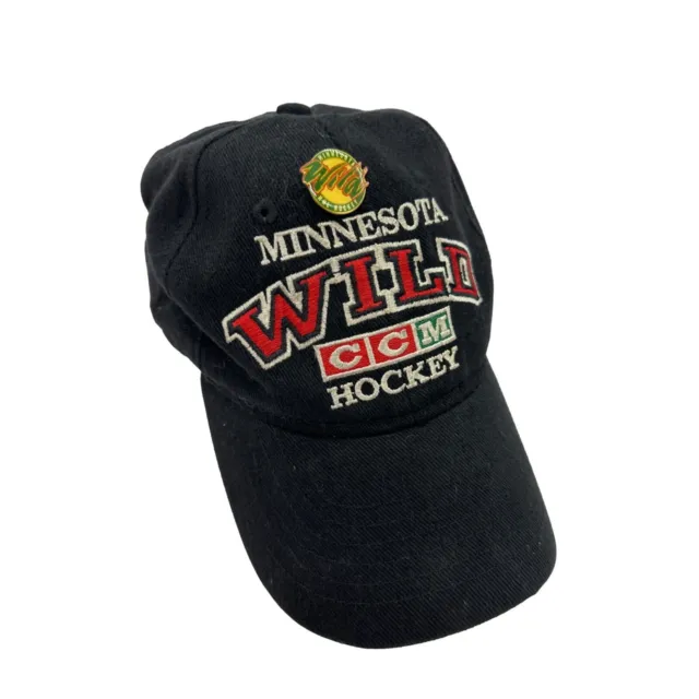Minnesota Wild Hat Baseball Cap Strapback NHL Hockey CCM with PIN