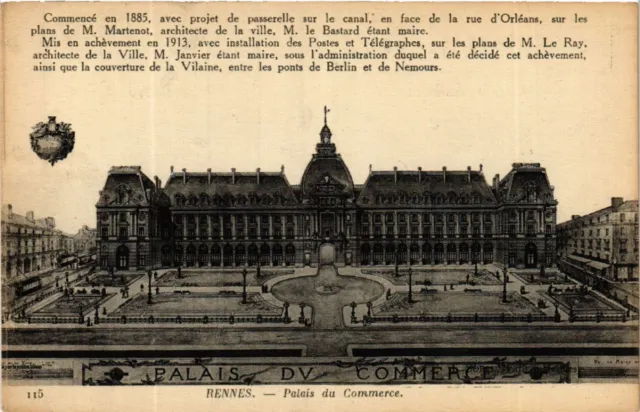 CPA RENNES - Palais du Commerce (584384)