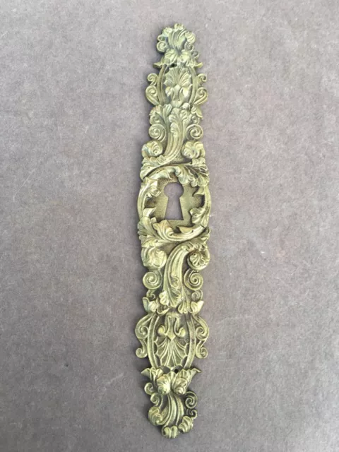 Ancienne entrée de serrure en laiton / Armoire / Quincaillerie