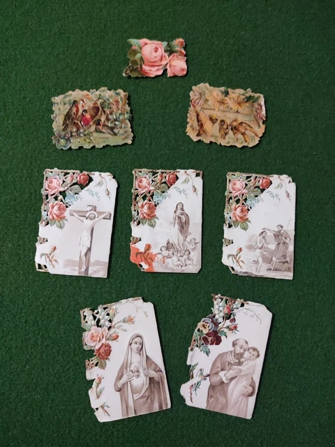 2 Grands Chromos Anciens 16 Cm, Enfants XIXe, Gaufrés, Chocolat Besnier, Collection