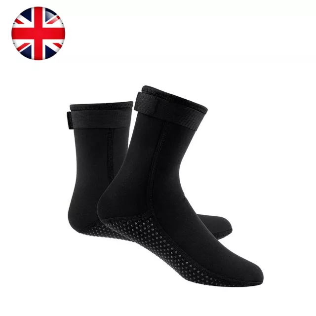 3mm Diving Socks Swimming Snorkeling Shoes Neoprene Water Sport Surfing Boots UK