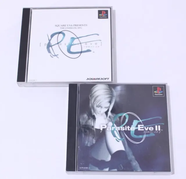 Parasite Eve 1 & 2 2Games set Sony Playstation 1 PS1 Japanese ver Tested