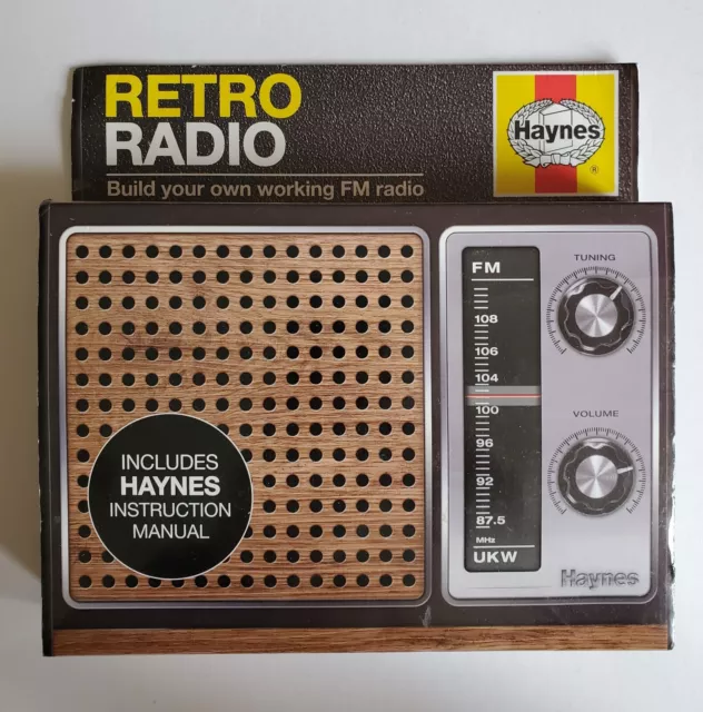 Build Your Own Retro FM Radio Haynes DIY Kit. New - Opened Never Used.