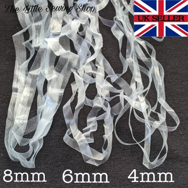 3 Meters (118") Clear Flat Elastic TPU tape invisible bikini lingerie waterproof