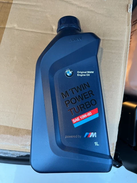 GENUINE BMW ENGINE Oil 1 Litre Top up M Twin Power Turbo 10W-60 M3/M5 ...