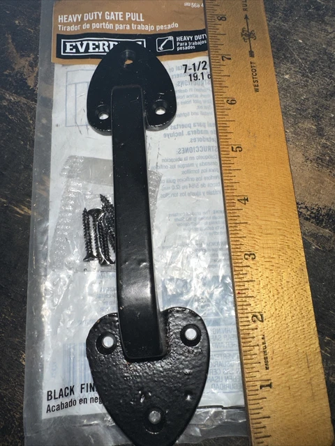 Everbilt Heavy Duty Gate Pull Black 7-1/2" 568426 New