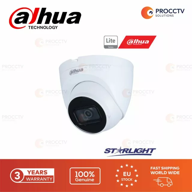 Dahua Domo Red IP Cámara HDW2231T-AS Poe, F1.6, 87 °, 2MP, Ir 30m Genuino