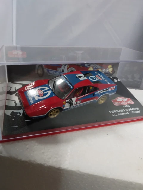 1/43 Ferrari 308 GTB #3 Rallye Monte Carlo 1982 JC Andruet Kit métal FDS monté Superbe Team Pozzi Pioneer - Modélisme