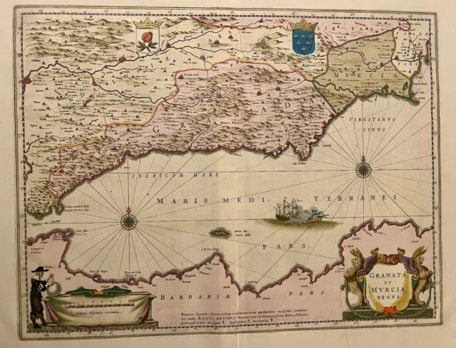 "Granata und Murcia Regna" - Willem Blaeu - 1642"