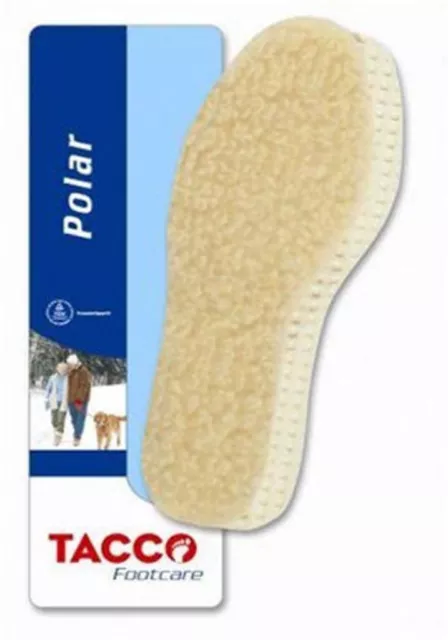 Tacco 643 Polar Warm Fleece Insoles Genuine Lambs Wool Shoe Boots Insoles