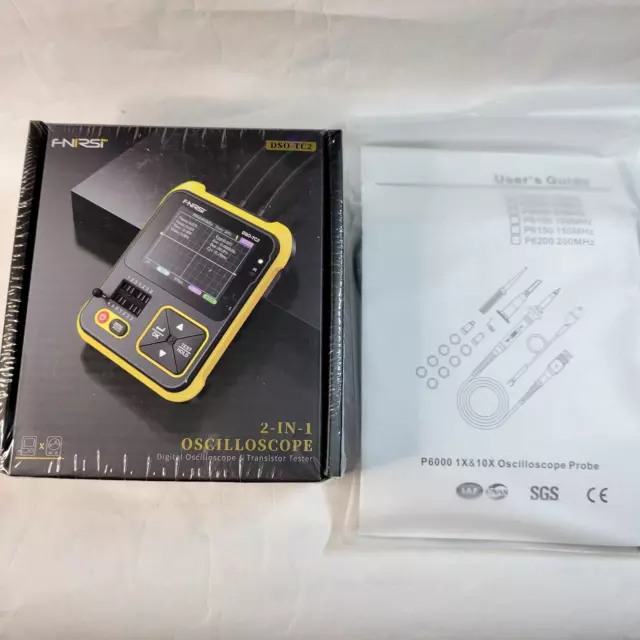 Handheld Digital Oscilloscope DSO-TC2 200kMHz  2.5MS/s 2.4'' Transistor Tester