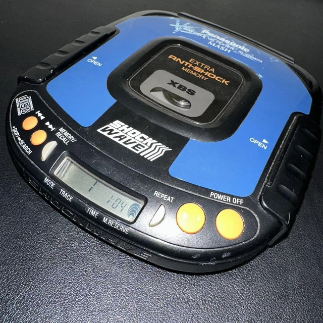 SHOCK WAVE PANASONIC Portable CD Player SL-SW405 - MASH Blue